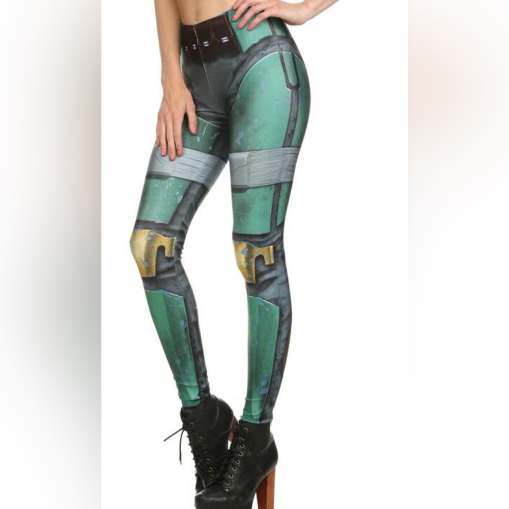 Poprageous Mandalorian Bounty Hunter Leggings S
